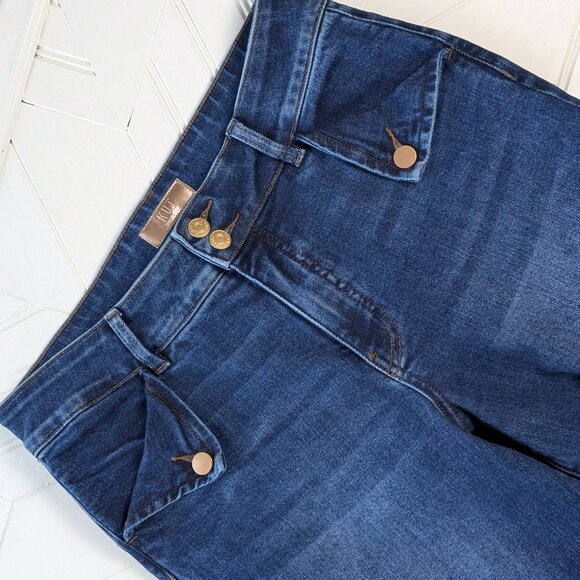 KUT FROM THE KLOTH Sz 8 Meg Wide Leg Cropped Jeans - Picture 2 of 14